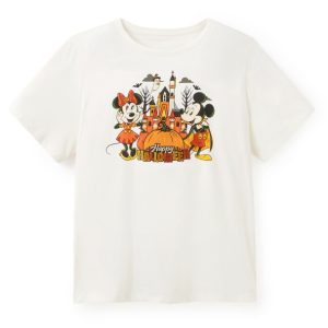 Mickey and Minnie Mouse ''Happy Halloween'' T-Shirt for Women