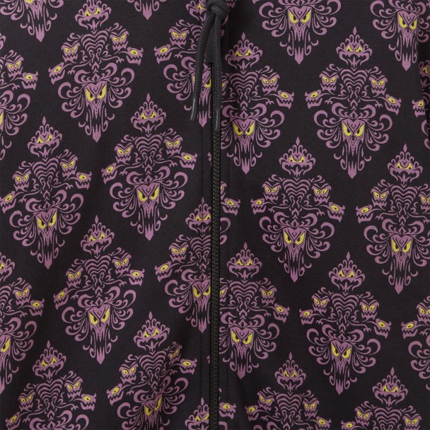 The Haunted Mansion Wallpaper Zip Hoodie for Adults