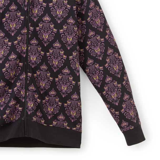 The Haunted Mansion Wallpaper Zip Hoodie for Adults