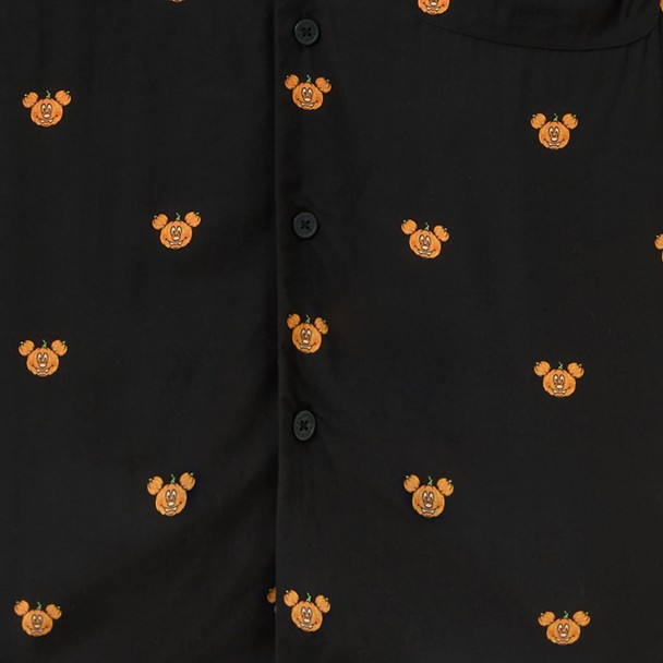 Mickey Mouse Halloween Button Down Shirt for Adults