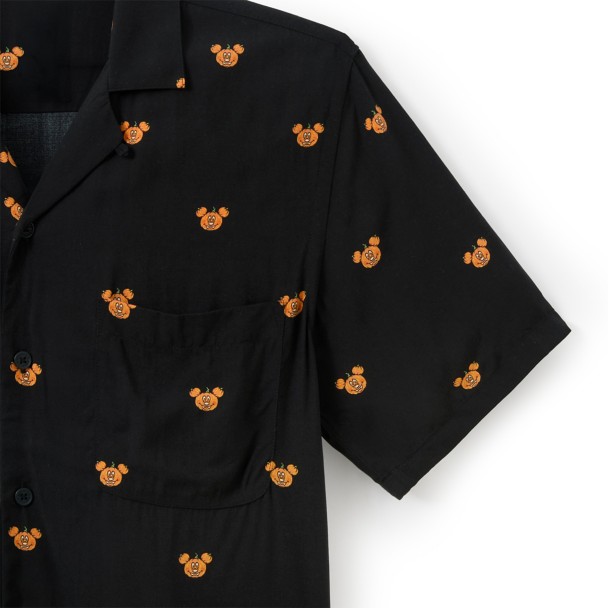 Mickey Mouse Halloween Button Down Shirt for Adults