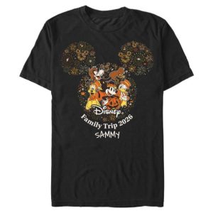 Mickey Mouse and Friends ''Disney Family Trip 2026'' Halloween Fireworks Icon T-Shirt - Customized | Disney Store