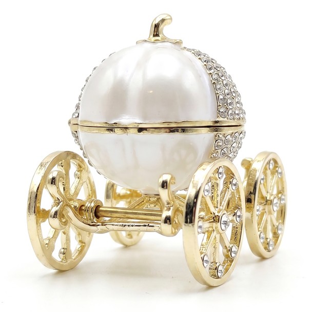 Pumpkin Coach Trinket Box by Arribas - Cinderella