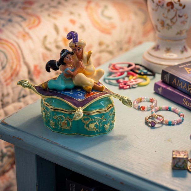 Aladdin and Jasmine Trinket Box by Arribas