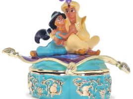 Aladdin and Jasmine Trinket Box by Arribas