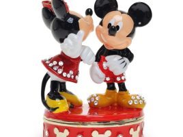 Mickey Mouse and Minnie Mouse Trinket Box by Arribas