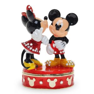 Mickey Mouse and Minnie Mouse Trinket Box by Arribas
