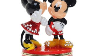 Mickey Mouse and Minnie Mouse Trinket Box by Arribas