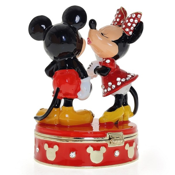 Mickey Mouse and Minnie Mouse Trinket Box by Arribas