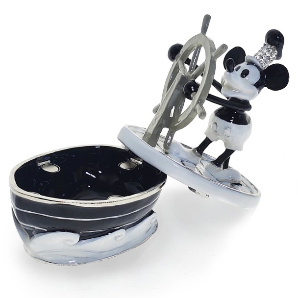 Mickey Mouse Trinket Box by Arribas - Steamboat Willie