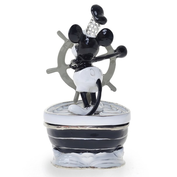 Mickey Mouse Trinket Box by Arribas - Steamboat Willie