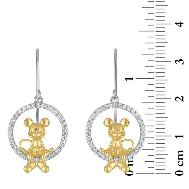 Mickey Mouse Seated Earrings by Rebecca Hook