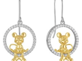 Mickey Mouse Seated Earrings by Rebecca Hook