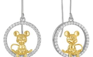 Mickey Mouse Seated Earrings by Rebecca Hook