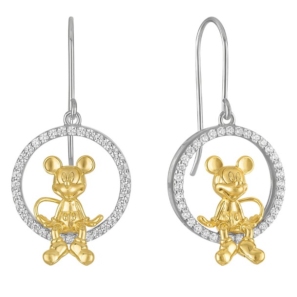 Mickey Mouse Seated Earrings by Rebecca Hook