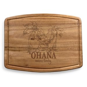 Lilo & Stitch Ovale Acacia Wood Cutting and Charcuterie Board by Picnic Time