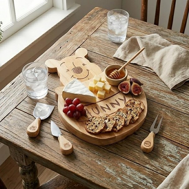 Winnie the Pooh Honey Pot Charcuterie Board Set with Tools by Picnic Time