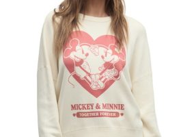 Mickey and Minnie Mouse Pullover Sweater for Women by Barefoot Dreams
