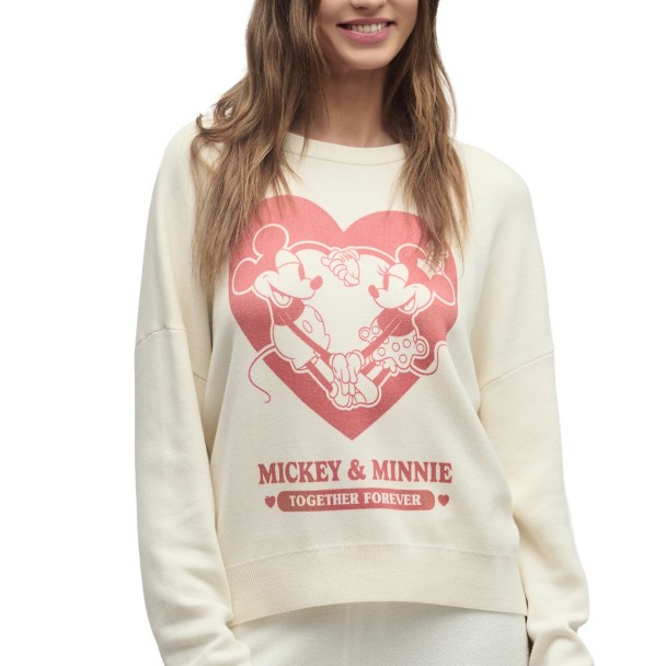 Mickey Mouse Icon Pointelle Cardigan for Women