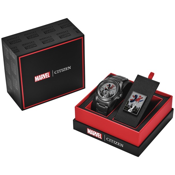 Spider-Man Watch and Pin Set by Citizen
