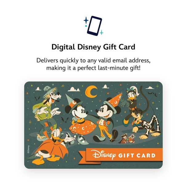 Digital Disney Gift Card - Mickey Mouse and Friends Halloween