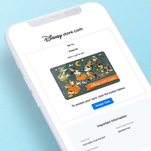 Digital Disney Gift Card - Mickey Mouse and Friends Halloween