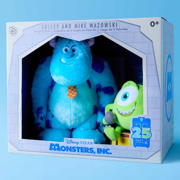 Sulley and Mike Wazowski Plush Set - Monsters Inc. 25th Anniversary - D23 The Ultimate Disney Fan Event
