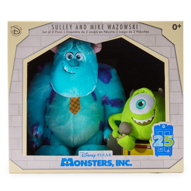 Sulley and Mike Wazowski Plush Set - Monsters Inc. 25th Anniversary - D23 The Ultimate Disney Fan Event