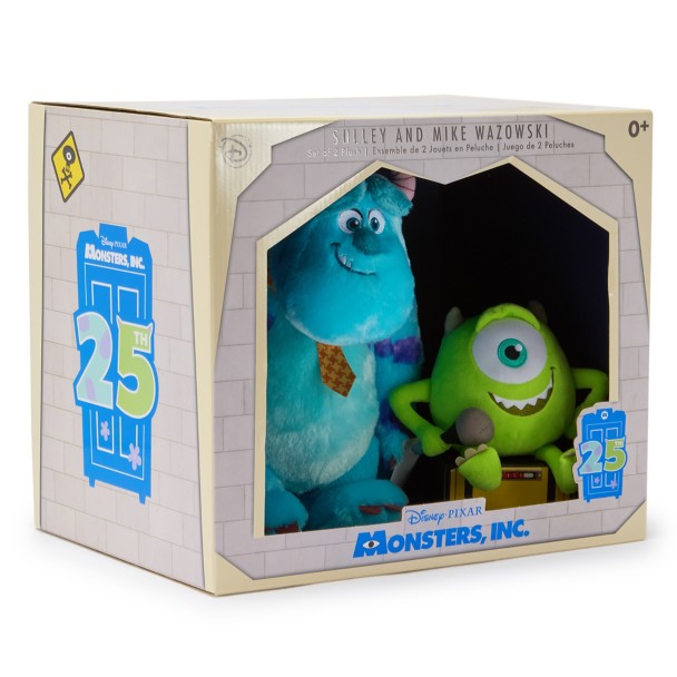 Sulley and Mike Wazowski Plush Set - Monsters Inc. 25th Anniversary - D23 The Ultimate Disney Fan Event