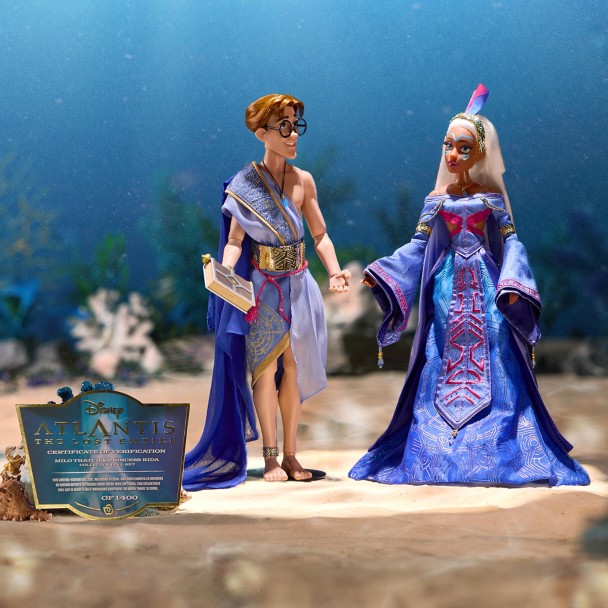 Milo Thatch and Princess Kida Limited Edition Doll Set – Atlantis The Lost Empire 25th Anniversary – 17” – D23 The Ultimate Disney Fan Event Milo Thatch and Princess Kida Limited Edition Doll Set – Atlantis The Lost Empire 25th Anniversary – 17” – D23 The Ultimate Disney Fan Event