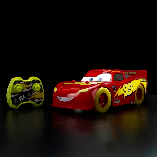 Lightning McQueen Glow Racers Light-Up Remote Control Vehicle - Cars