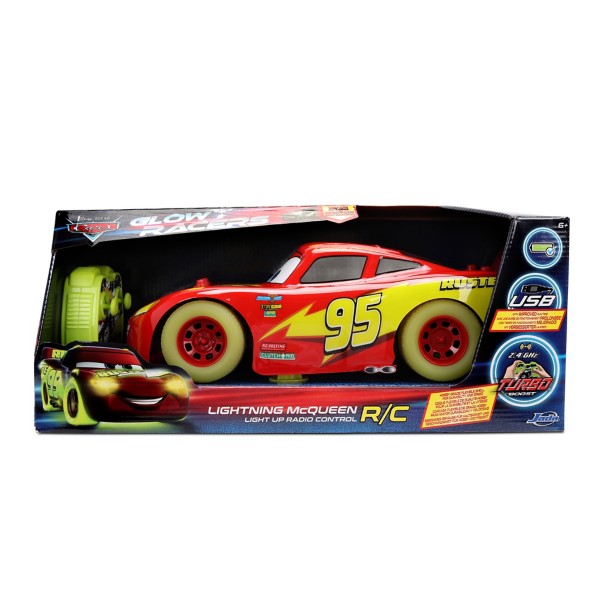 Lightning McQueen Glow Racers Light-Up Remote Control Vehicle - Cars