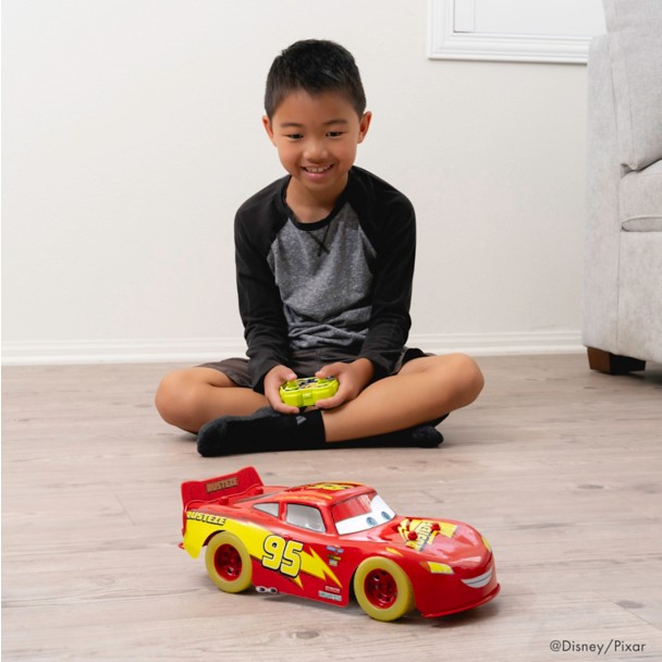 Lightning McQueen Glow Racers Light-Up Remote Control Vehicle - Cars