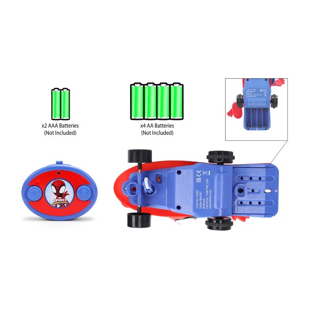 Spidey Skateboard Stunt RC Toy by Jada - Spidey and his Amazing Friends