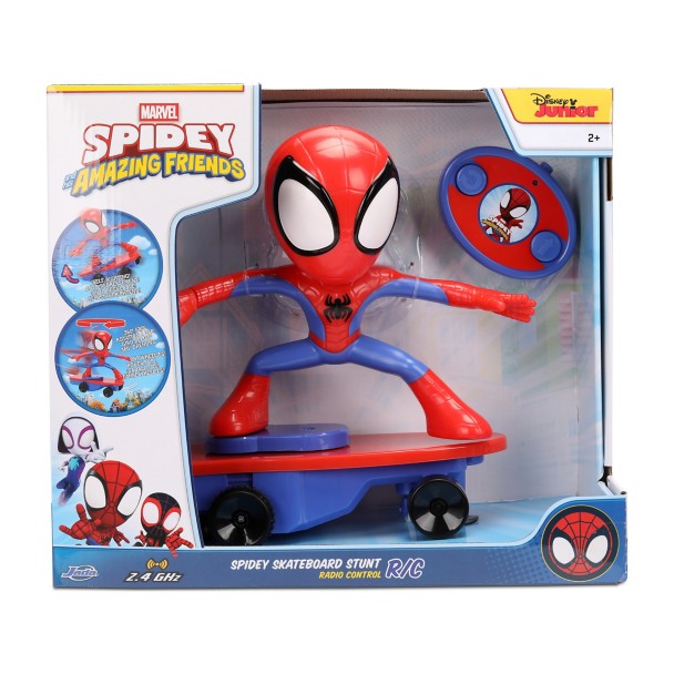 Spidey Skateboard Stunt RC Toy by Jada - Spidey and his Amazing Friends