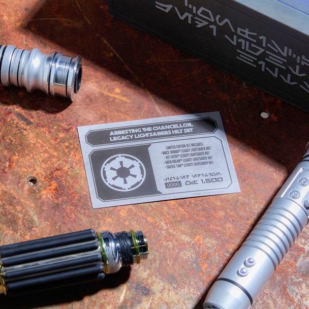 Arresting the Chancellor Legacy LIGHTSABERS Hilt Set - Star Wars - D23 The Ultimate Disney Fan Event - Limited Edition