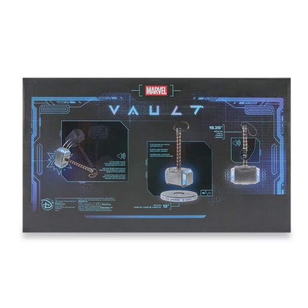 Thor Mjölnir Hammer with Lights and Sound Effects - Marvel Vault