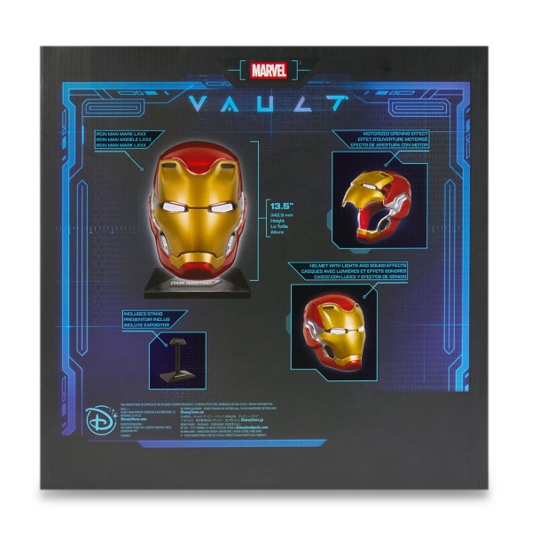 Iron Man LXXX Electronic Helmet with Light and Sound Effects - Marvel Vault