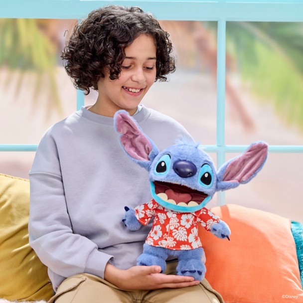 Stitch Hawaiian Chatty Deluxe Puppetronics Plush - Lilo & Stitch - 13''