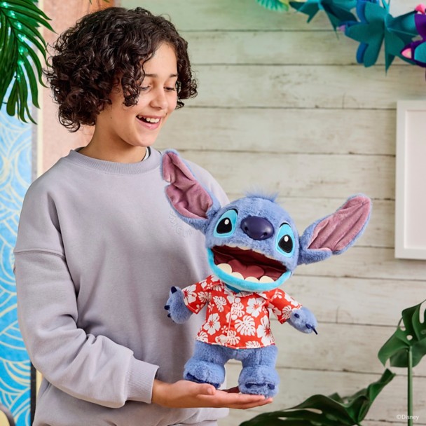 Stitch Hawaiian Chatty Deluxe Puppetronics Plush - Lilo & Stitch - 13''