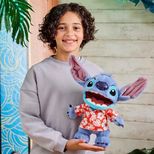 Stitch Hawaiian Chatty Deluxe Puppetronics Plush - Lilo & Stitch - 13''