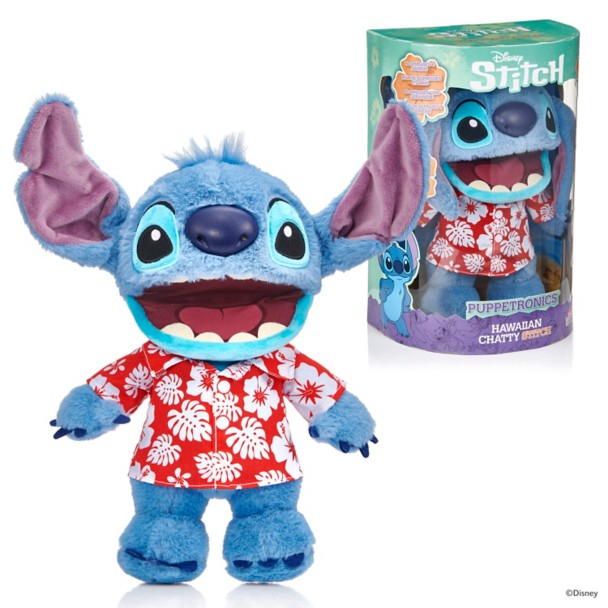 Stitch Hawaiian Chatty Deluxe Puppetronics Plush - Lilo & Stitch - 13''