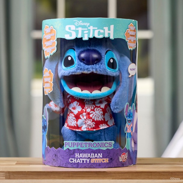 Stitch Hawaiian Chatty Deluxe Puppetronics Plush - Lilo & Stitch - 13''