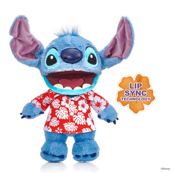 Stitch Hawaiian Chatty Deluxe Puppetronics Plush - Lilo & Stitch - 13''