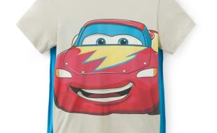 Lightning McQueen Super Hero Costume T-Shirt with Cape for Kids – Cars – Exclusive