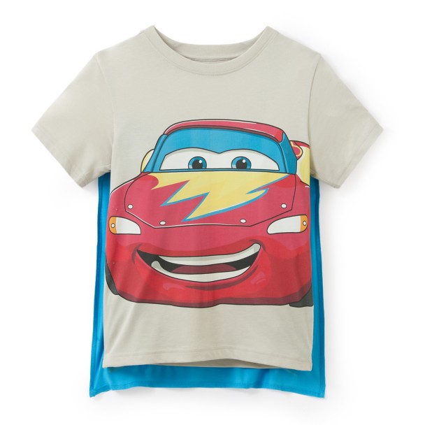 Lightning McQueen Super Hero Costume T-Shirt with Cape for Kids - Cars - Exclusive
