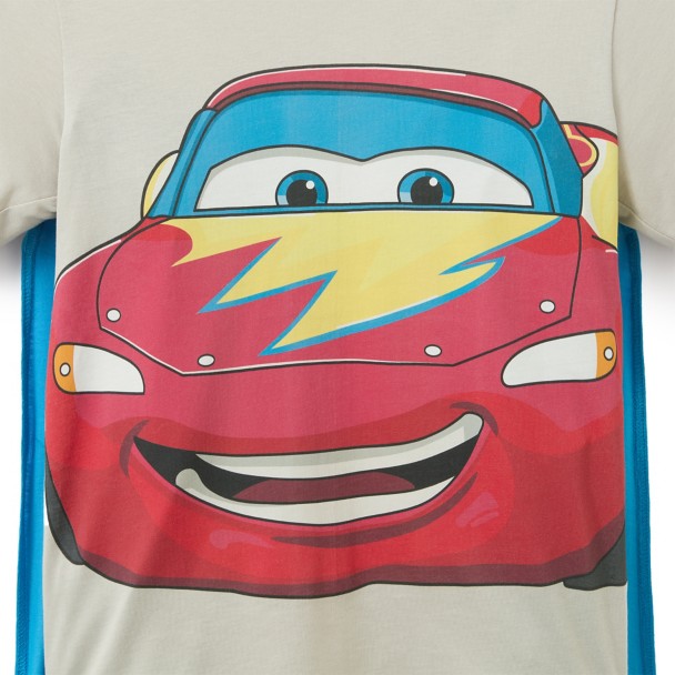 Lightning McQueen Super Hero Costume T-Shirt with Cape for Kids - Cars - Exclusive