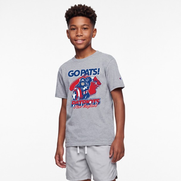 Captain America - New England Patriots T-Shirt for Kids - Disney  Champion NFL