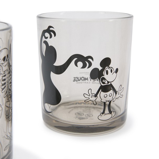 Mickey Mouse Short Glass Set - The Haunted House and The Skeleton Dance
