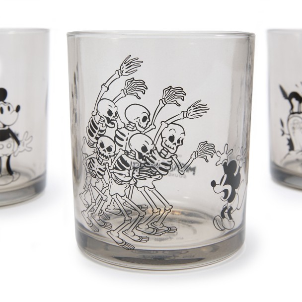 Mickey Mouse Short Glass Set - The Haunted House and The Skeleton Dance